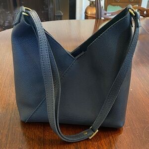 Portland Leather Midnight Blue Shoulder Bag